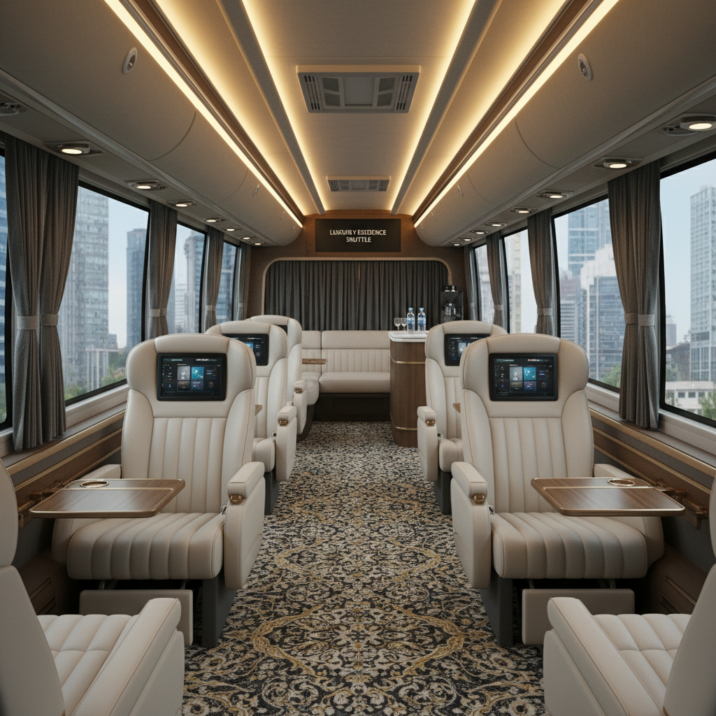 럭셔리 입주민 전용 셔틀버스