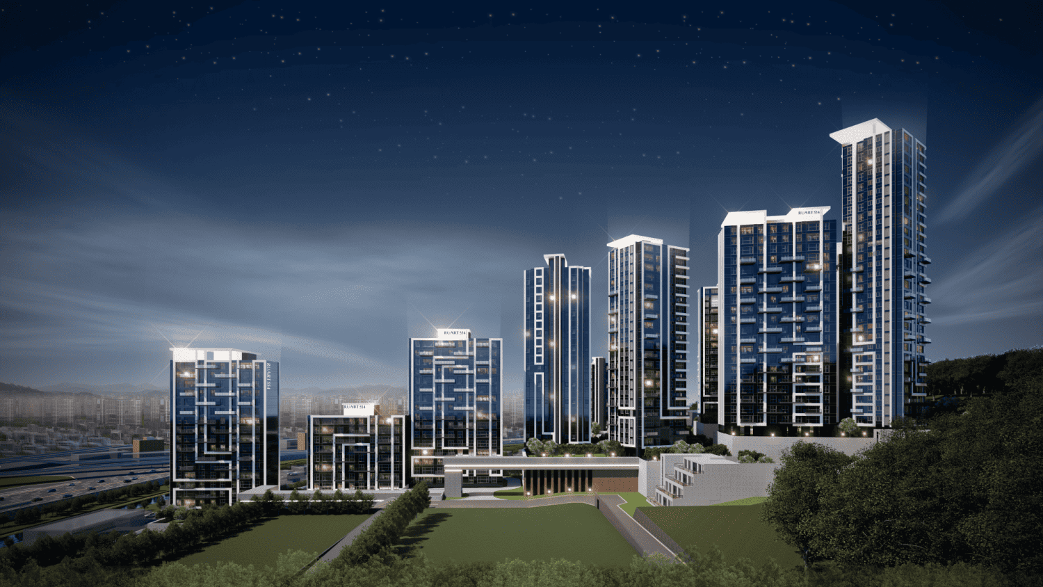 양산 루아트554 야경