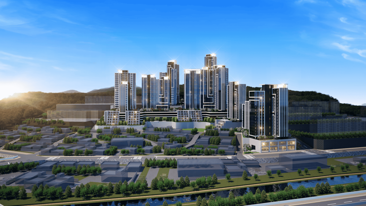 양산 루아트554 주간 조감도